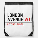London Avenue  Drawstring Backpack