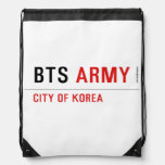 bts  Drawstring Backpack