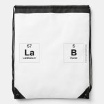 La b  Drawstring Backpack