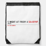 5 night at fredy 4  Drawstring Backpack