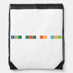 being smart is cool  Drawstring Backpack
