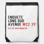 enquete  lons sud  avenue  Drawstring Backpack