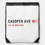Cassper ave  Drawstring Backpack