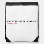 United States of Uranus  Drawstring Backpack