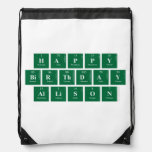 Happy
 Birthday
 Allison  Drawstring Backpack