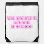 Periodic
 Table
 Writer  Drawstring Backpack