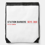 Station barbers   Drawstring Backpack