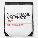 Your Name Valeh679    Drawstring Backpack