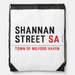 Shannan Street  Drawstring Backpack