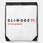 O-L-I-W-O-O-D  Drawstring Backpack