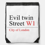 Evil twin Street  Drawstring Backpack