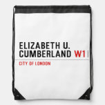 ELIZABETH U. CUMBERLAND  Drawstring Backpack