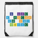 Be Like
 A Proton
 and Stay
 Positive  Drawstring Backpack
