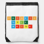 Periodic
 Table
 Writer  Drawstring Backpack