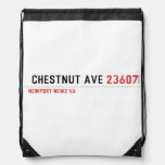  Chestnut Ave  Drawstring Backpack
