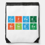coffee 
 brindes  Drawstring Backpack