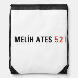MELİH ATES  Drawstring Backpack