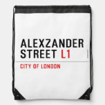 alexzander Street  Drawstring Backpack