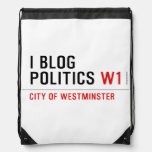 I Blog  Politics  Drawstring Backpack