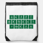 Happy
 Birthday
 Joseph  Drawstring Backpack