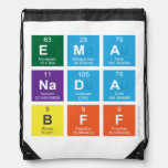 ema
 nada
 bff  Drawstring Backpack
