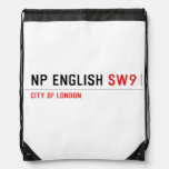 NP English  Drawstring Backpack