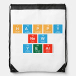 Happy
 New
 Year  Drawstring Backpack