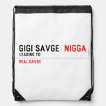 GiGi savge   Drawstring Backpack