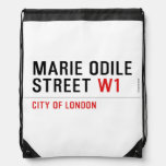 Marie Odile  Street  Drawstring Backpack