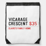 vicarage crescent  Drawstring Backpack