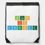 Allan
 is
 Awesome  Drawstring Backpack