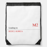 I LOVE MONiCA.SY  Drawstring Backpack