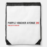 purple voucher avenue  Drawstring Backpack
