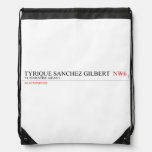 tyrique sanchez gilbert   Drawstring Backpack