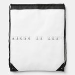 Science is Fun!  Drawstring Backpack