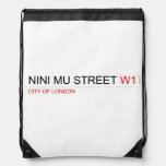 NINI MU STREET  Drawstring Backpack