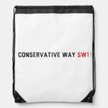 Conservative Way  Drawstring Backpack