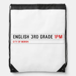 English 3rd grade  Drawstring Backpack
