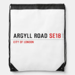 Argyll Road  Drawstring Backpack