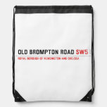 Old Brompton Road  Drawstring Backpack