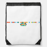 XII FERIA DE CIENCIAS Y TECNOLOGÍA
 DESCUBRE 
 EXPLORA
 INVESTIGA  Drawstring Backpack