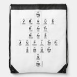 Hg
 Venus
 Earth
 Mars
 Jupiter
 Saturn
 U
 Np  Drawstring Backpack