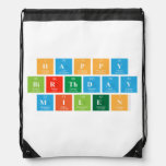 Happy
 Birthday
 Milen  Drawstring Backpack