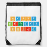 happy
 birthday
 Chiara  Drawstring Backpack