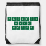 Periodic
 Table
 Writer  Drawstring Backpack