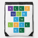 Keep
 Calm
 And
 Love
 Me  Drawstring Backpack