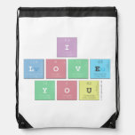 i
 love
 you  Drawstring Backpack