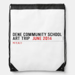 Dene community school art trip   Drawstring Backpack