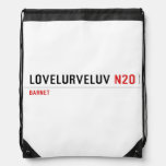 Lovelurveluv  Drawstring Backpack