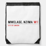 MWELASE. NZIMA  Drawstring Backpack